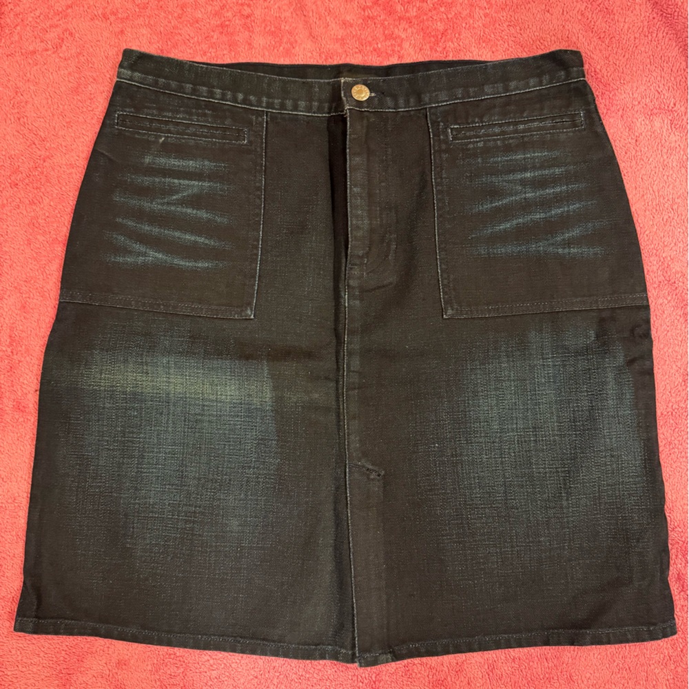 Vintage Club Monaco Dark Denim Pencil Skirt